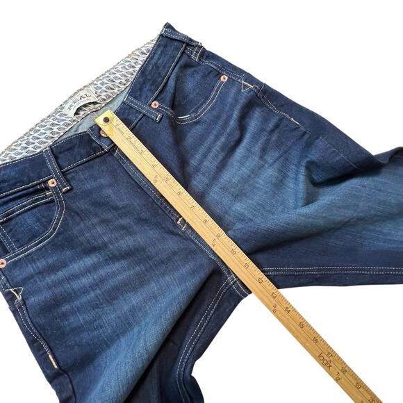 Ariat REAL Womens Jeans 32R High Rise Boot Cut Dark Wash - Picture 8 of 13